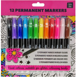 12 Permanentmarkers voor...